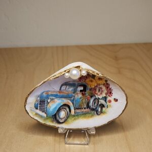 Handmade Embellished Seashell